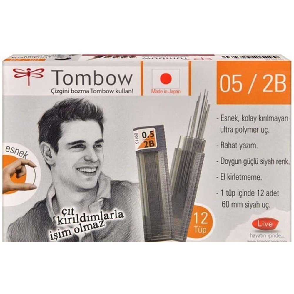KALEM UCU-TOMBOW 60MM.MONO LEAD 0.5MM PKT*12