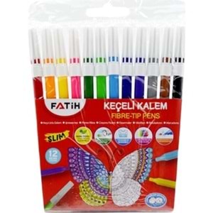 KEÇELİ KALEM-FATİH SLİM YIKANABİLİR PKT*12