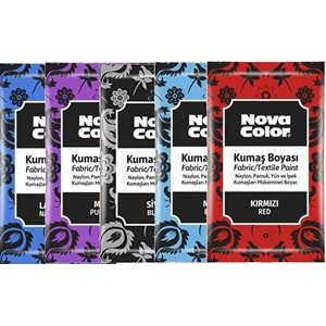 KUMAŞ BOYASI-TOZ NOVA COLOR 12GR.PKT*12-SİYAH