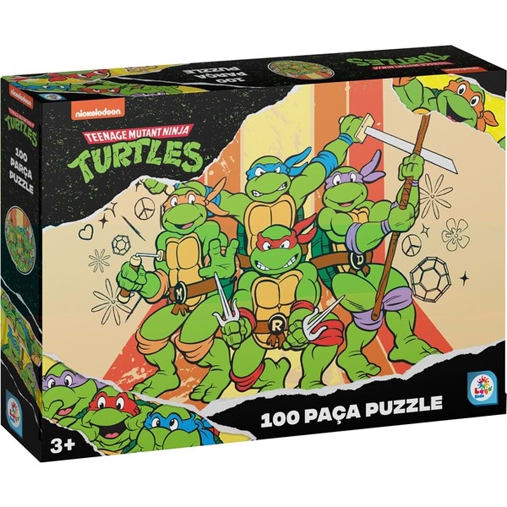 PUZZLE-100 PARÇA*NİNJA KAPLUMBAĞALAR