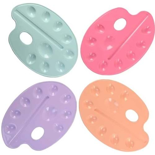 RESİM PALETİ-OPS 19CM RENKLİ PKT*24