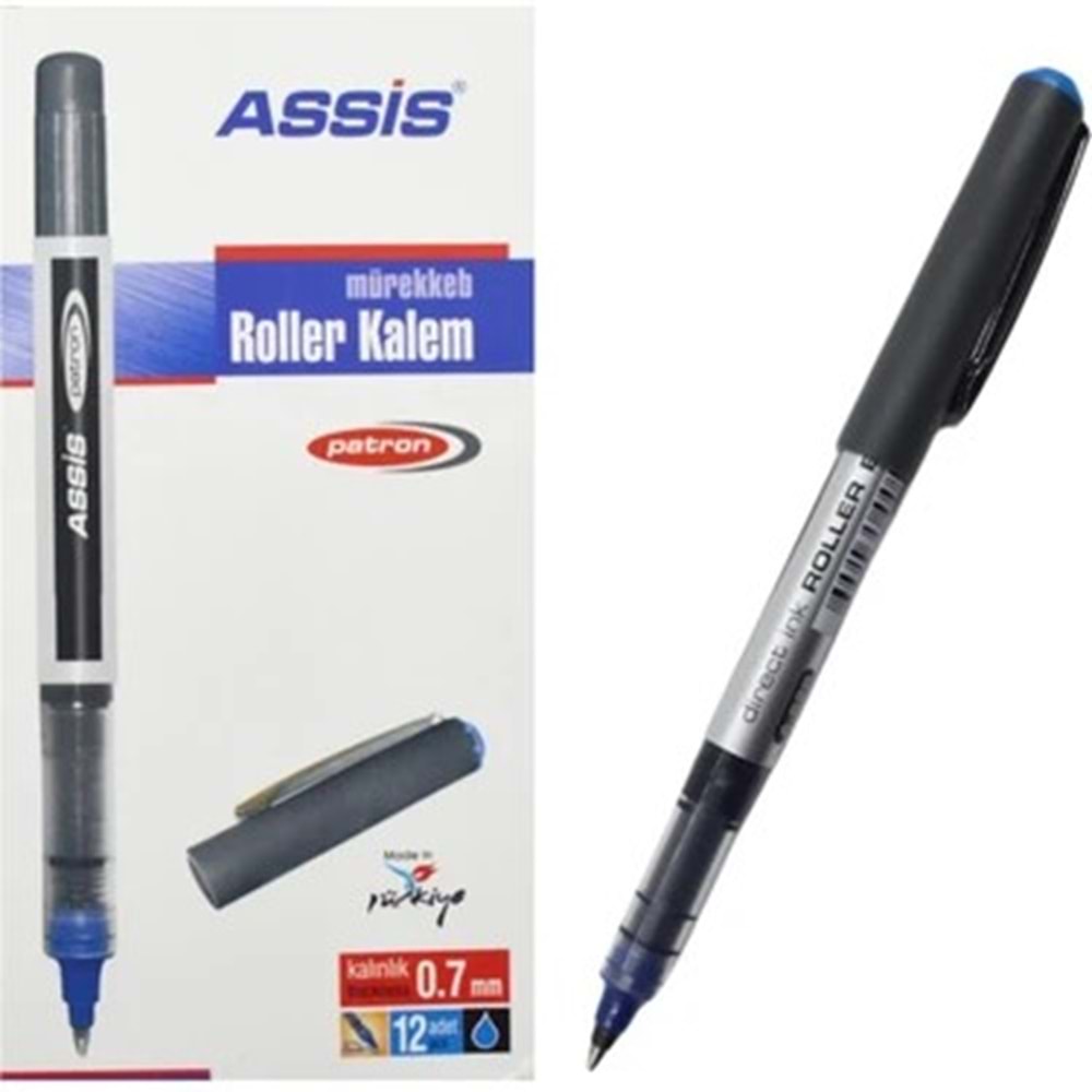 ROLLER KALEM-ASSİS 0,7MM.PKT*12*MAVİ
