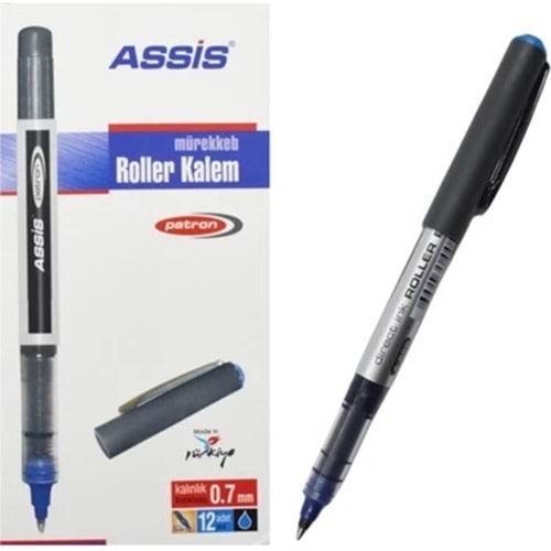 ROLLER KALEM-ASSİS 0,7MM.PKT*12*MAVİ