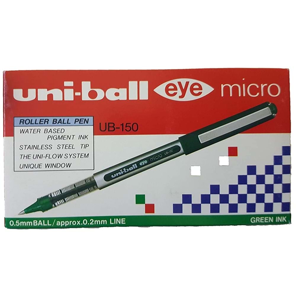 ROLLER-UNİ-BALL EYE MİCRO 0,5MM.PKT*12 -YEŞİL