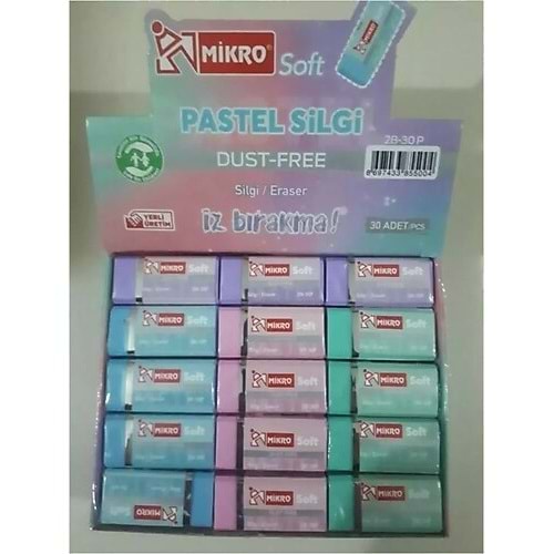 SİLGİ-MİKRO PASTEL SOFT PKT*30