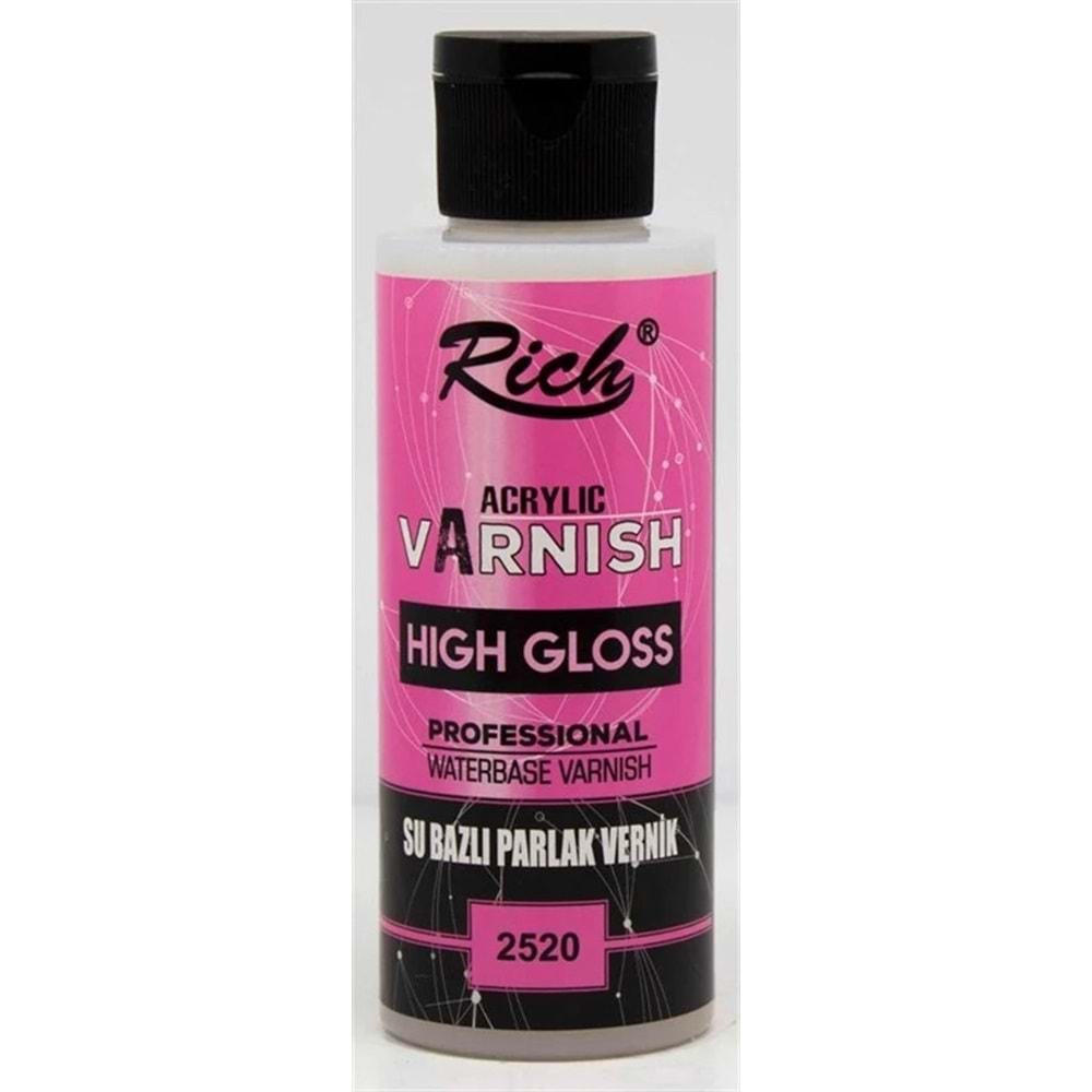 VERNİK-120 CC.RİCH HIGH GLOSS SU BAZLI-2520