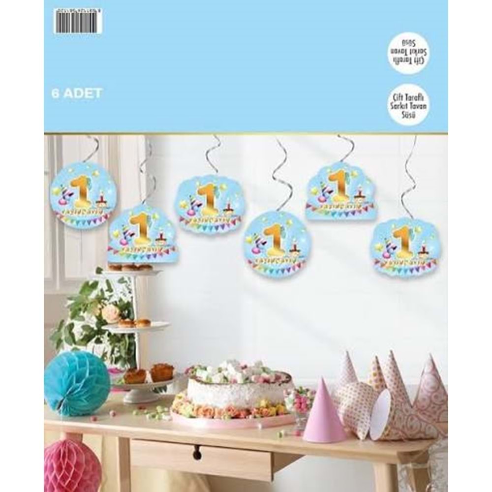 TAVAN SARKIT ÇİFT TARAFLI PKT*6-BİR YAŞINDAYIM