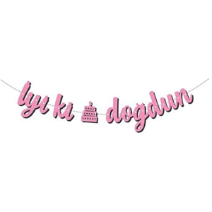 BANNER KALİGRAFİ*İYİ Kİ DOĞDUN-PEMBE