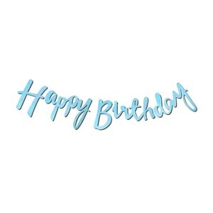 BANNER*HAPPY BIRTHDAY-PEMBE&MAVİ