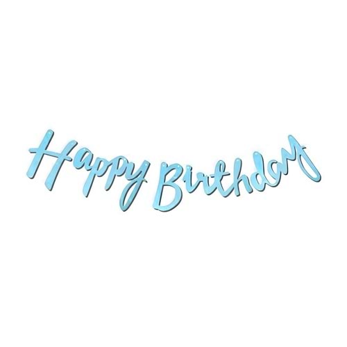 BANNER*HAPPY BIRTHDAY-PEMBE&MAVİ