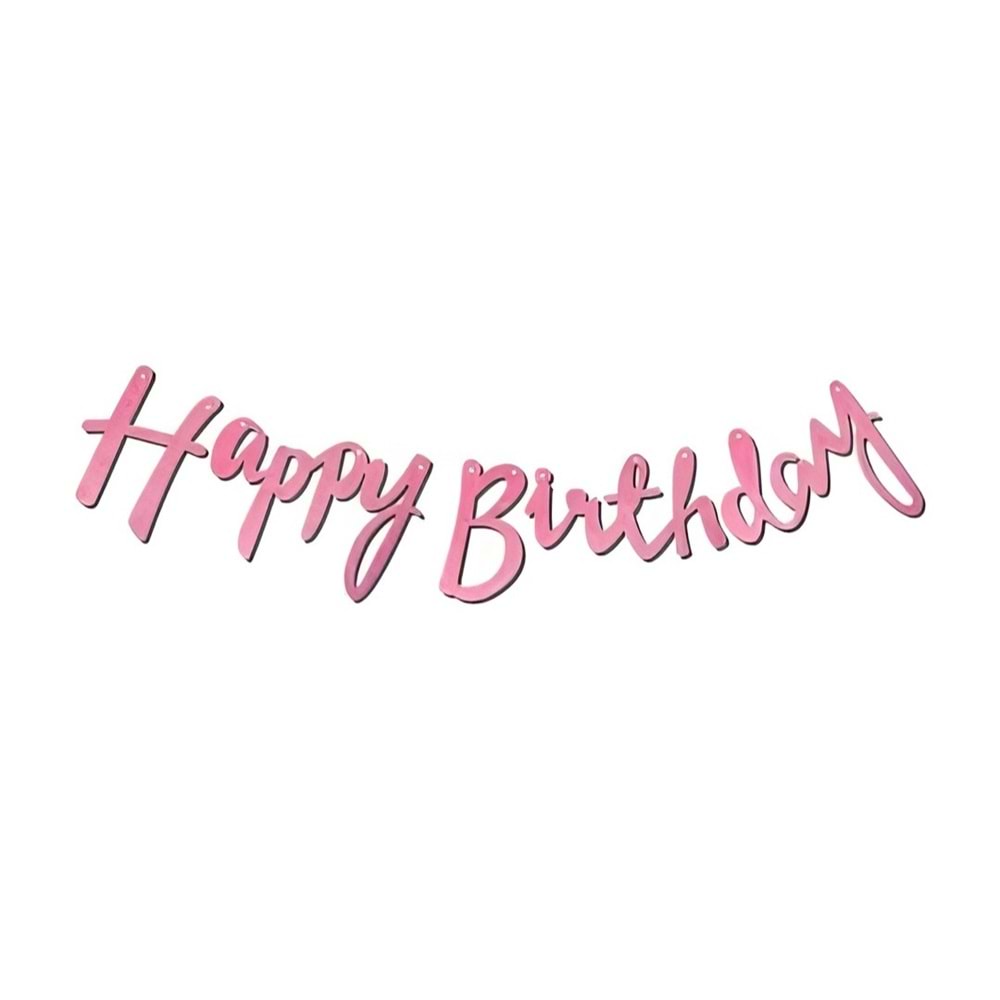 BANNER*HAPPY BIRTHDAY-PEMBE&MAVİ