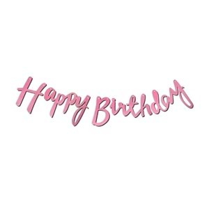 BANNER*HAPPY BIRTHDAY-PEMBE&MAVİ