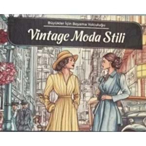 MANDALA BOYAMA KİTABI-VİNTAGE MODA STİLİ
